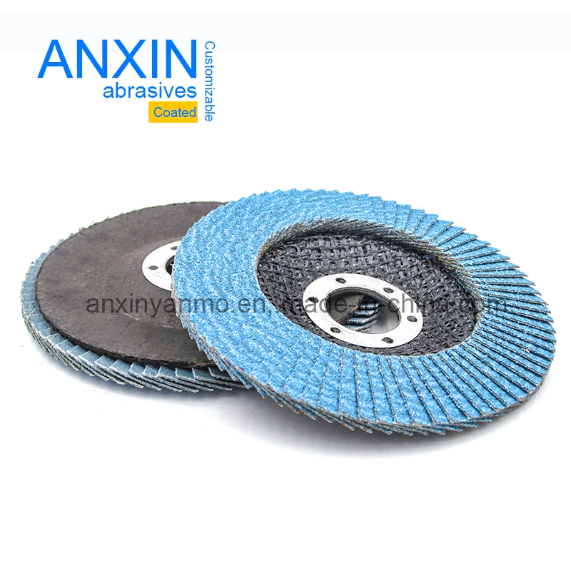 4.5&prime; &prime; Abrasive Blue Ceramic Flap Disc for Stainless Steel Polishing