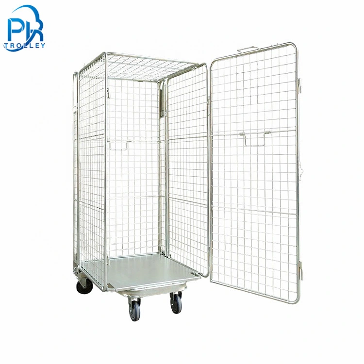 Custom Metal Mobile Roll Cage Trolleys Roll Container Logistic Cart