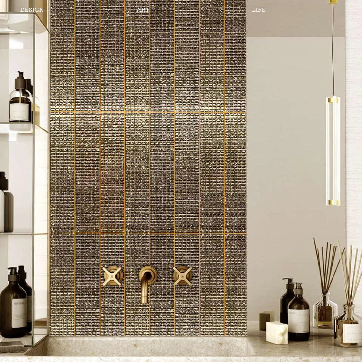 Factory Wholesale Branca Series Wall Tiles Bathroom Kitchen Decorative Handmade 60*300mm Rustic Tiles