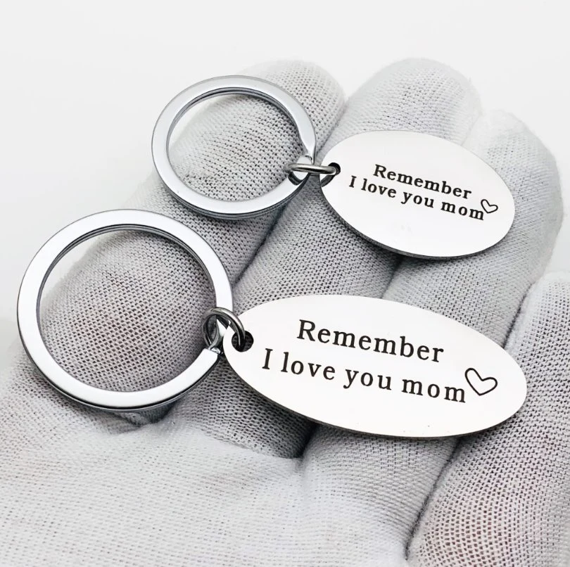 Custom Metal Parents Mother Day Birthday Keychain Gift