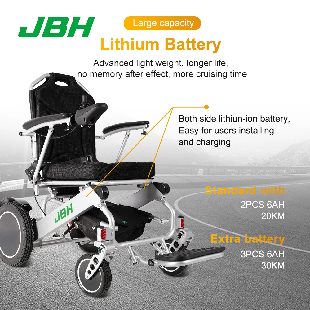 All Terrian Foldable Portable Aluminium Power Electric Wheelchair for Hadicapped
