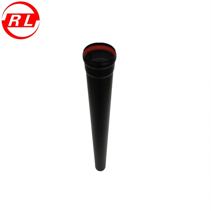 Black Single Wall Straight Pipe for Pellet Stoves