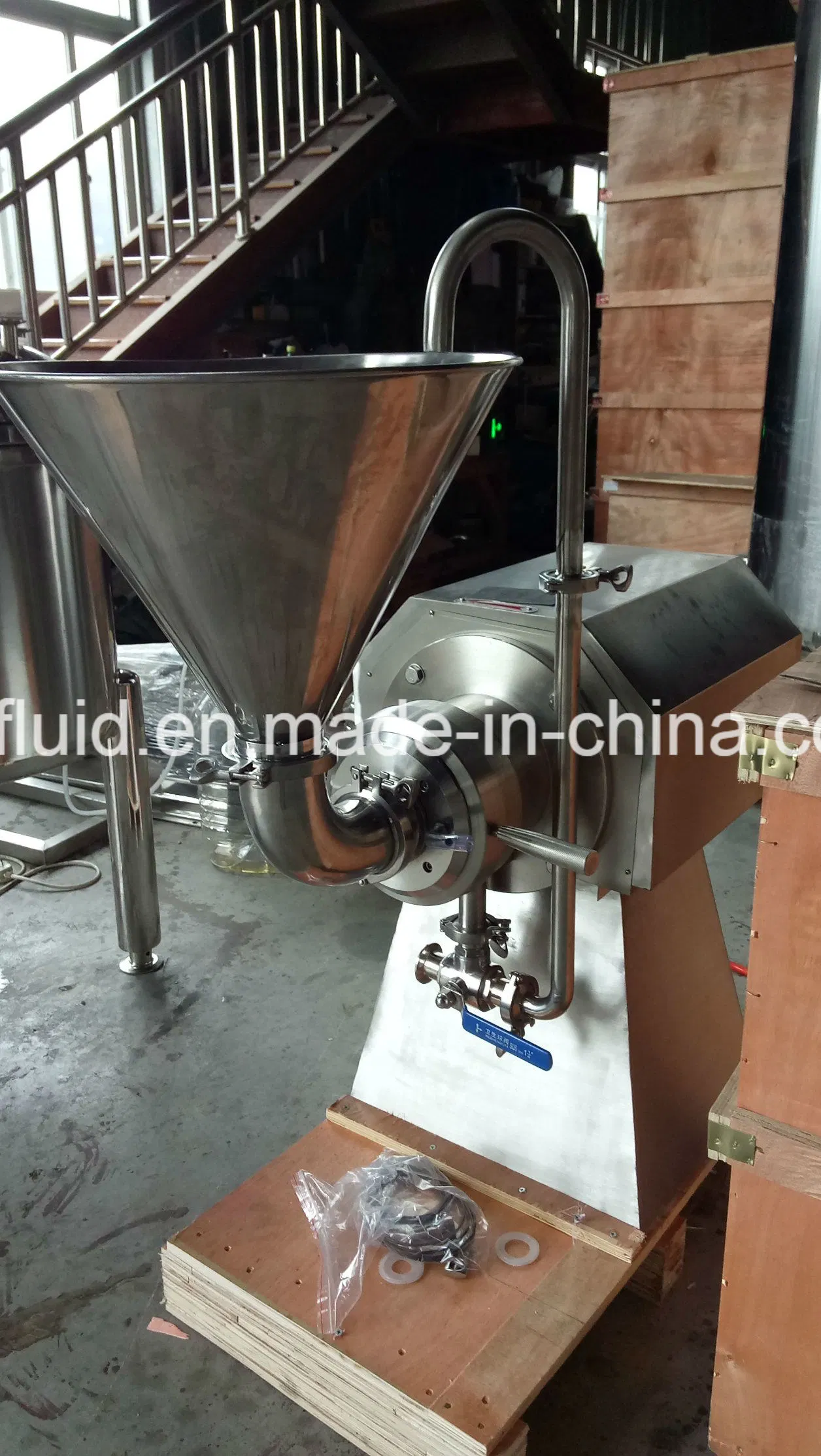 2800rpm High Speed Stainless Steel Wet Grinding Equipment Industrial Horizontal Type Colloid Mill for Food