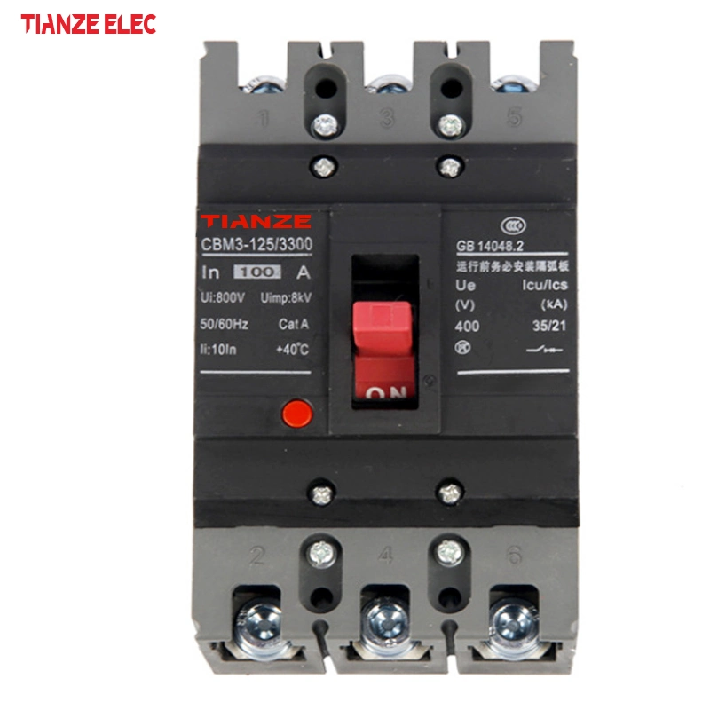 Cm3-400/3300 400A Series Safe MCCB 3p 400A Motor Protection Low Voltage Electric AC DC Molded Case Circuit Breaker