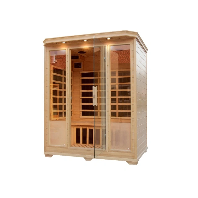 ODM/OEM Hemlock Wood Steam Top Quality Sauna Far Infrared 2 Person Indoor Sauna Room