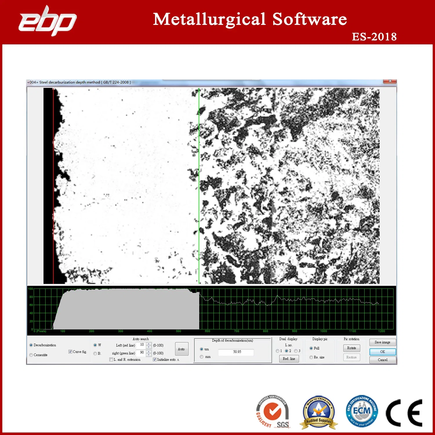 Metallographic Microscope Image Analysis Software Es-2018