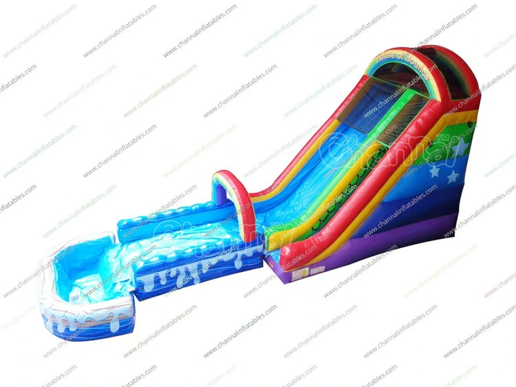 Commercial Outdoor Inflatable Tropical Water Slide Inflatable Water Slide for Sale Chsl875