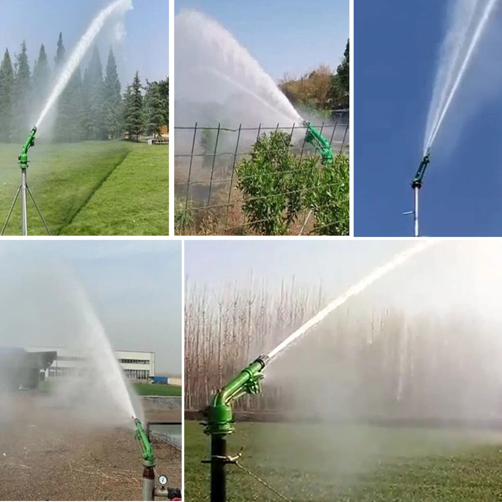 Pistolet d'arrosage à turbine vortex de pulvérisation de 2,5" avec filetage, atomisation, élimination de la poussière, pistolet de pulvérisation, pivotant à 360°, arrosage par pluie pour l'irrigation agricole