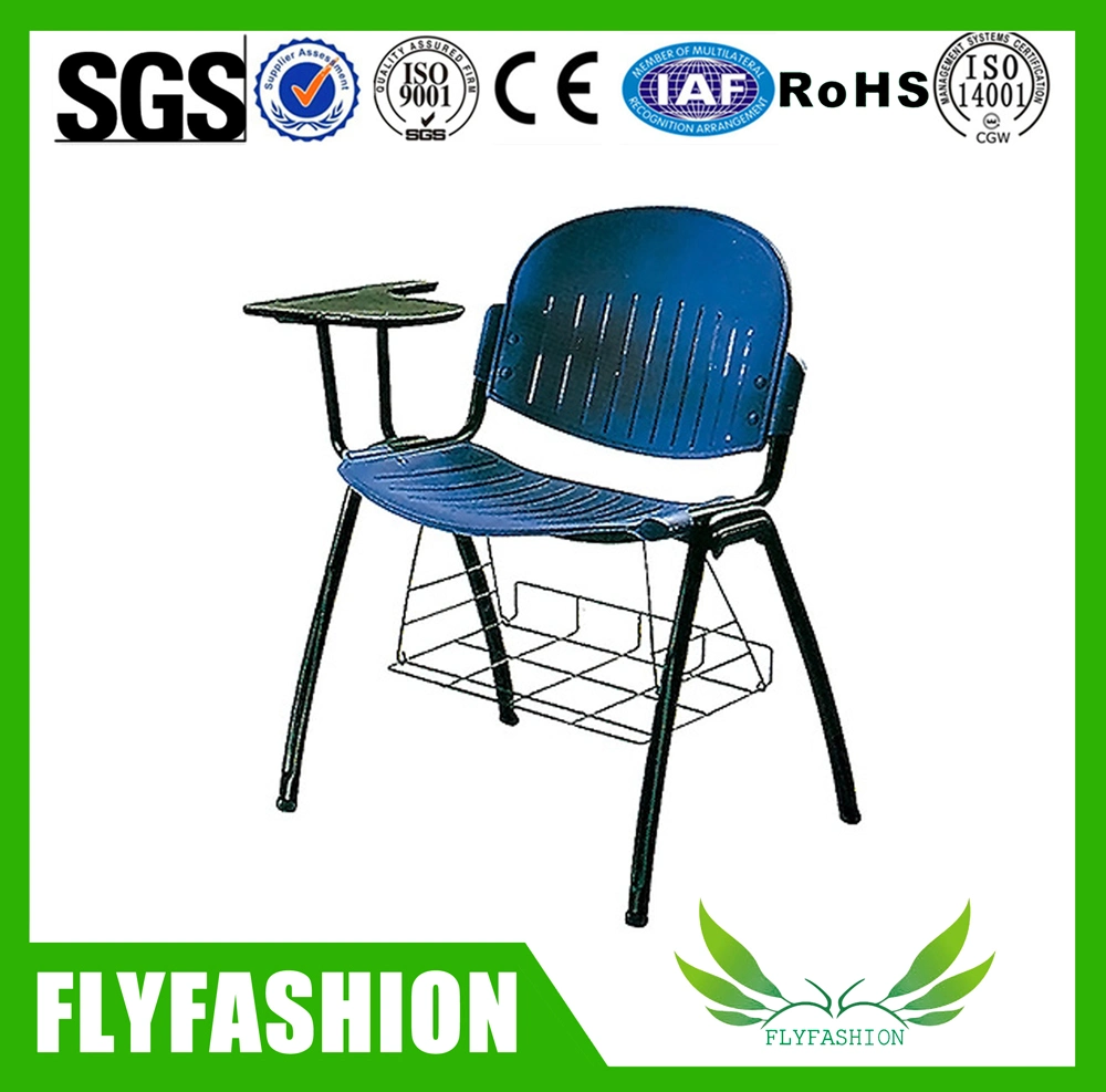 Chaises en plastique pour collèges et universités, chaise d'entraînement pour étudiants avec tablette.