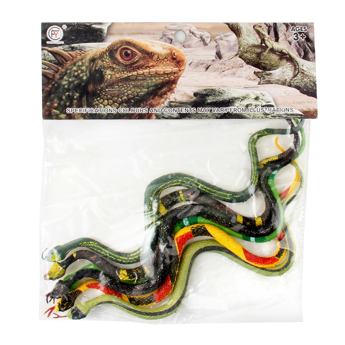 6PCS 25cm Serpents de la forêt tropicale assortis, extensibles et sans membres, répliques de reptiles, idée de jouet farce pour le carnaval, prix de jeu, modèle de jouet de serpent pour la science et la nature.