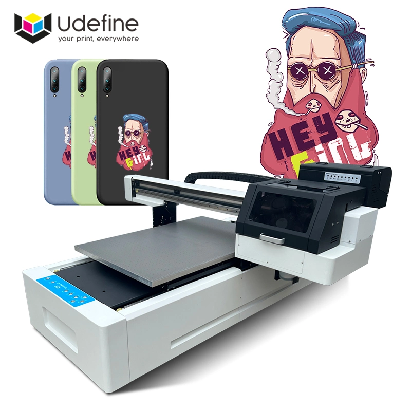 Udefine Digital UV Printing Printer Machine for Tiles Bottle PVC Sheet Card Plastic Cups Car License Plates