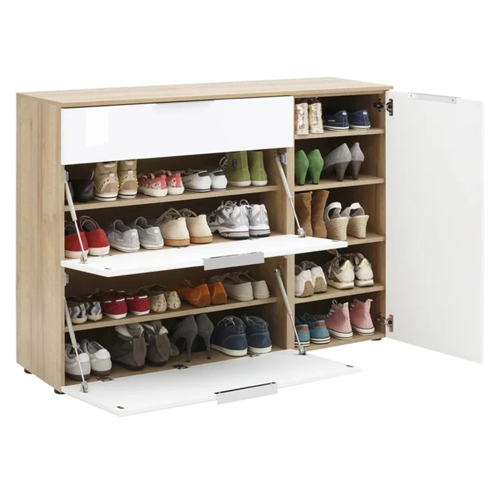 High-Quality 5-Tier Wooden Furniture Multi-Space Storage Cabinet Shoe Rack Wholesale