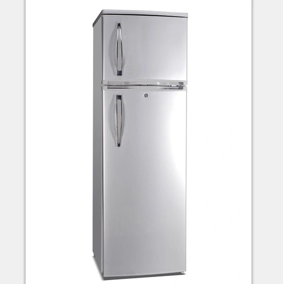 230L Double Door Refrigerator Fridge and Freezer Top Freezer Bottom Fridge