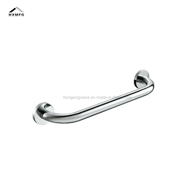 Angle Wall Plate Bathroom Polishing Finishing Grab Bar with Soap Basket