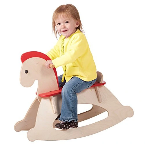 Kid's Wooden Rocking Horse Rock and Ride Wooden Educational Toy