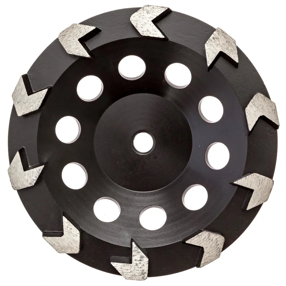 Arrow Type 100-180mm 5/6/7 Inch Concrete Grinding Disc Cup Wheel