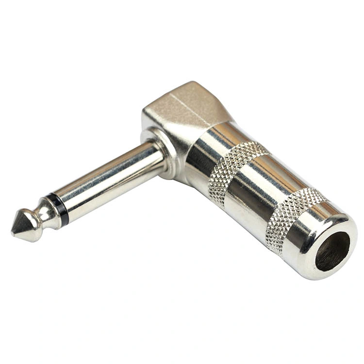 Audio and Video Connector-6.35mm Mono Stereo Metal Plug