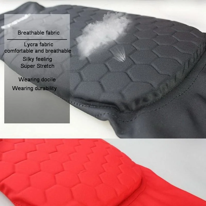 Спорт Crashproof коленные щитки Дышащий Non-Slip Honeycomb опору колена баскетбол ноги компрессионный чехол защитную втулку шестерни