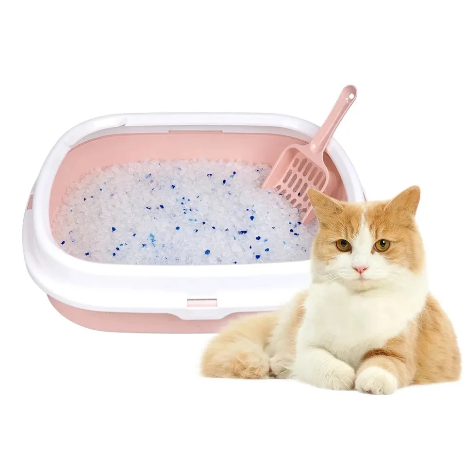 Gel de silice mastic de sable propre 97%+3% Crystal Cat litière chat Nettoyage des toilettes