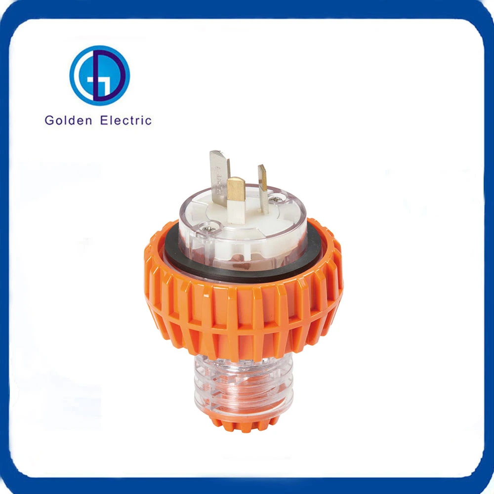 250V 10A 13A 15A Australia Waterproof Single Phase 3 Flat Pin Plug Electrical Au Plug Adaptor IP66 Industrial Plug