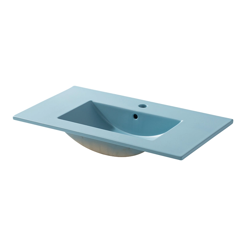 Chinese Wholesale/Supplier Single Ceramic Cabinet Sink Over Counter Color Wash Basin