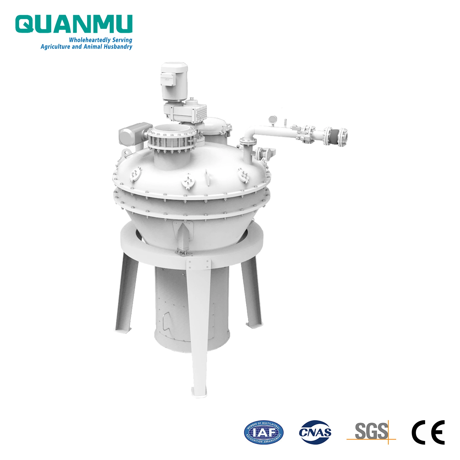 Floating, Sinking Fish and Aquatic Animal Feed Pellet Batch Vertical Screw Vitamins, Antioxidants, Amino Acids etc. Liquid Vacuum Coater in Coating Machine