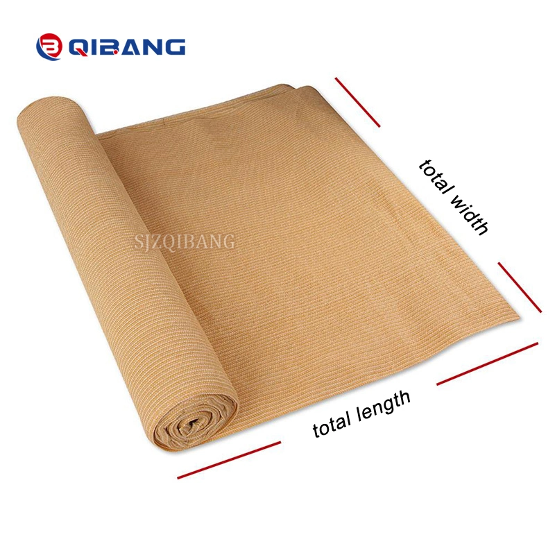 UV Resistance Plastic Agricultural Farming Courtyard Sunblock Cover 150GSM Tape Beige Shade Net Mesh