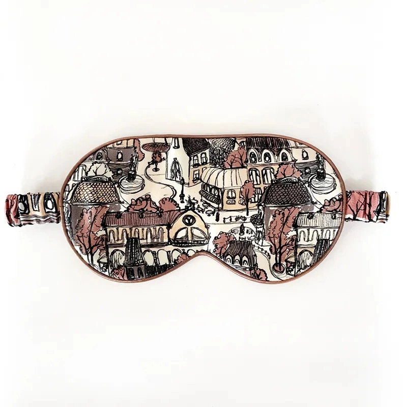 Silk Sleeping Eye Mask Custom Digital Printing Sleep Mask