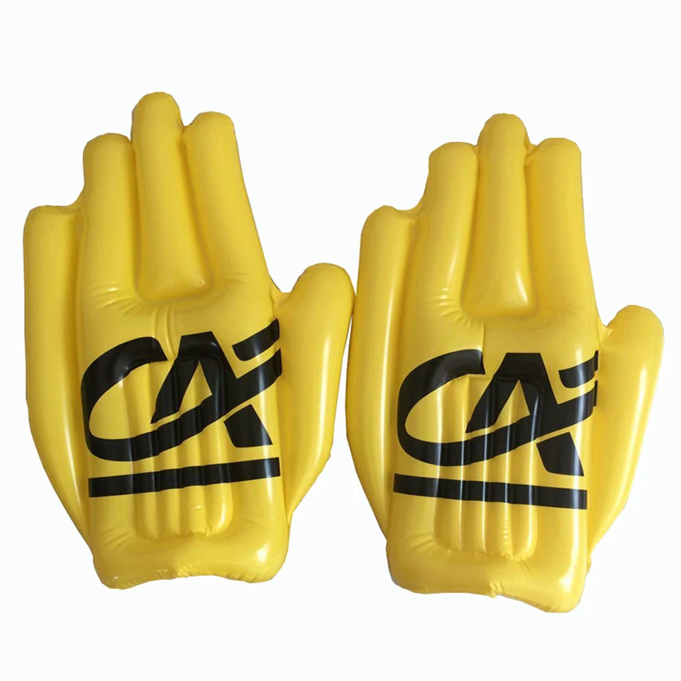 Promotional Inflatable Hand Cheering Clapper Toy for Sports Game with Custom Logo