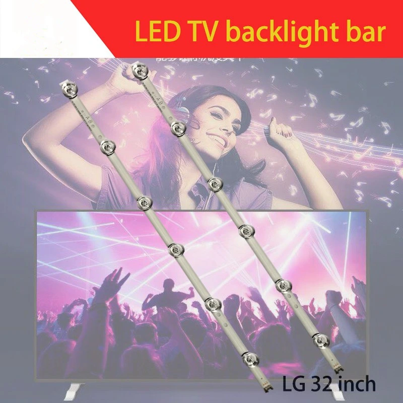 Universal TV tira de iluminación de fondo con el objetivo de la retroiluminación de 32 pulgadas TV LED de retroiluminación Popular Venta de tiras LED 6para LG 32 pulgadas de 6LED