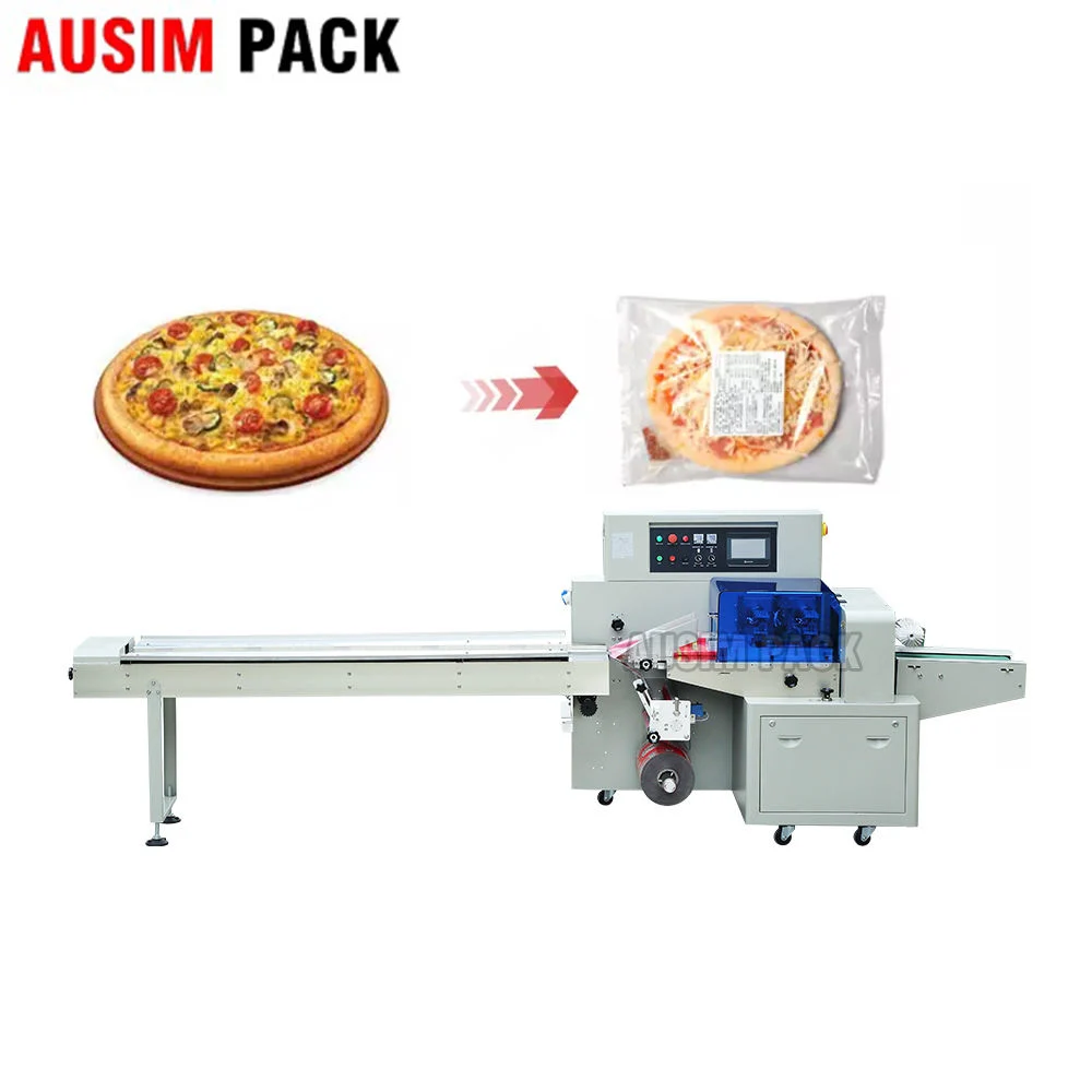 Fully Automatic Chocolate Bar Biscuit Cake Flow Packing Packing Machine