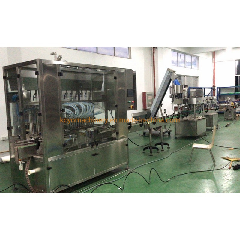 Automatic Tomato Sauce Jar Filling Capping Labeling Machine Line