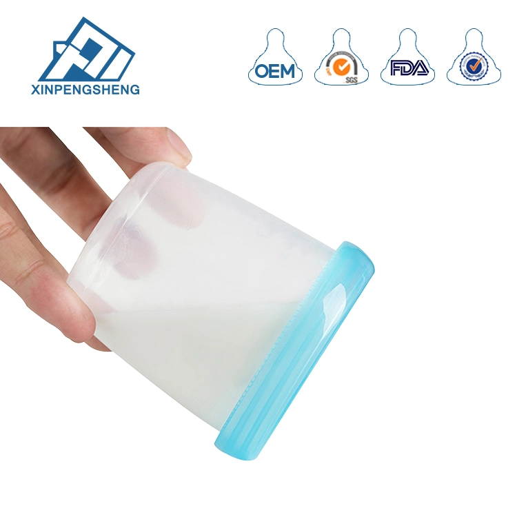 Food Grade Plastic Breast Milk Storage Bottle with PP Cap