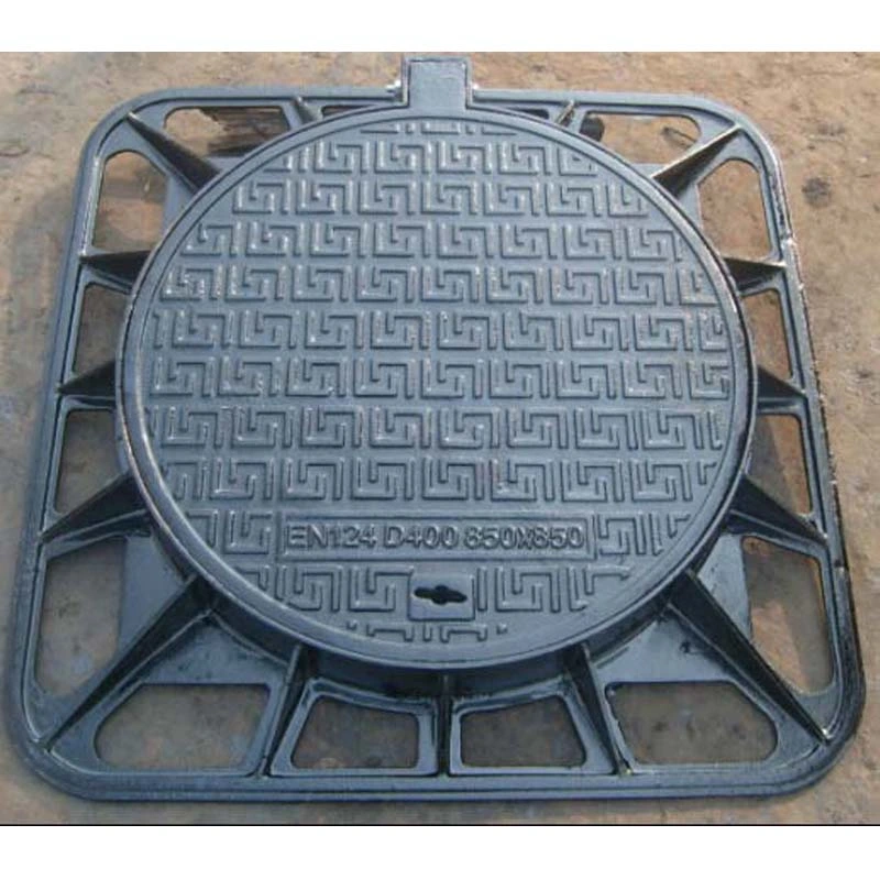 OEM C250 D400 Trench Drain Cover 850X850mm Ductile Iron Manhole Cover