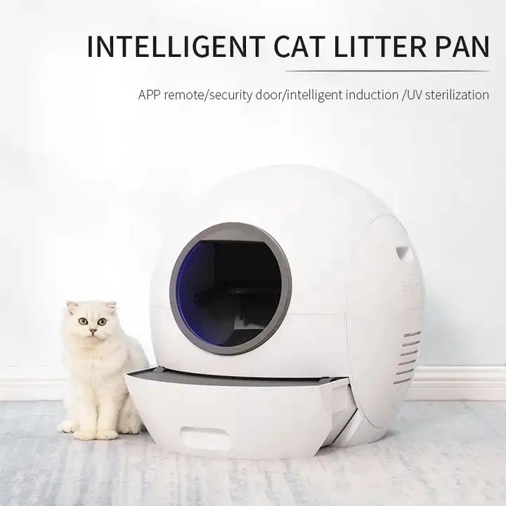 Multi Functional Sound Reminder Automatic Cat Litter Box Smart APP WiFi Control Cat Litter Tray Disinfection Odorless Cat Toilet