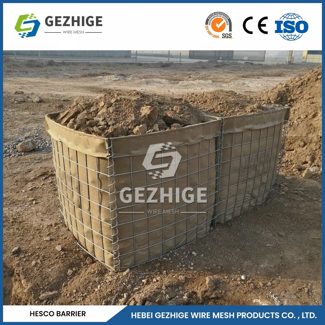 Gezhige Galvanized Gabion Cage Factory Corrosion Resistant PP Welded Gabion Bag China Strong Protection Ability Explosion-Proof Gabion Net