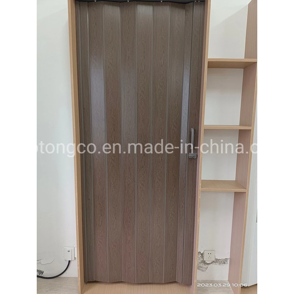 Habitación de PVC divisores horizontales de la prueba de fuego en forma de acordeón decoración interior puerta plegable con CE