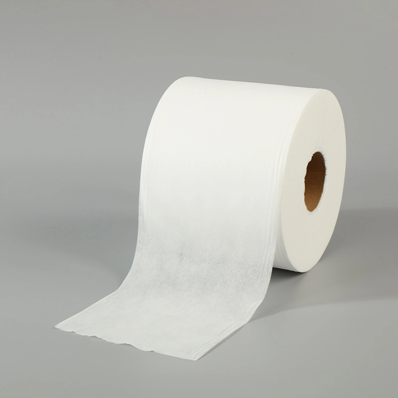 Cheap Price Roll Packing Hospital Fabric in Cotton Spunlace Non Woven Textile Cleaning Material