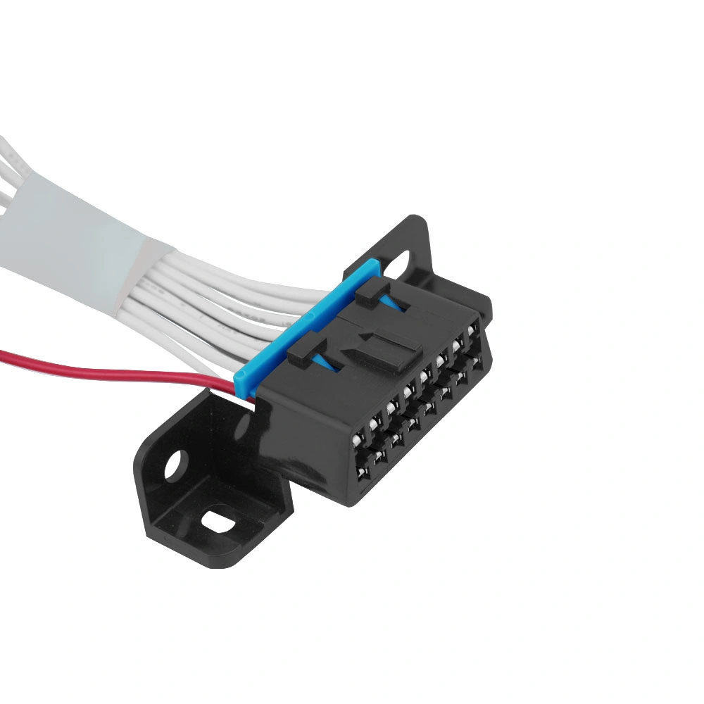 OBDII OBD2 OBD 16pin M F zu rotem Stromkabel Kabel-Diagnosekabel