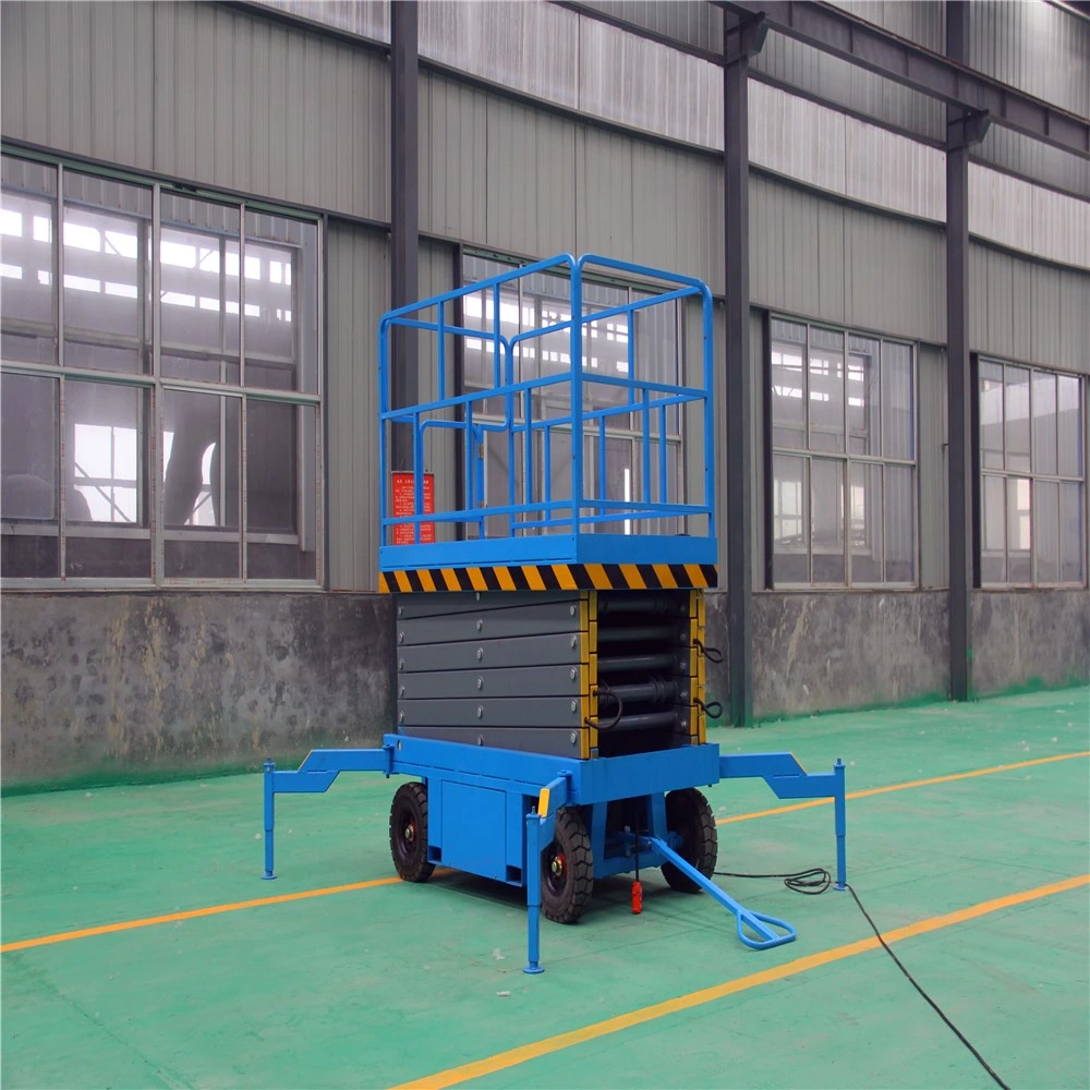 China Tavol Brand High quality/High cost performance 11m 300kg Mobile Scissor Lift Platform on Sale