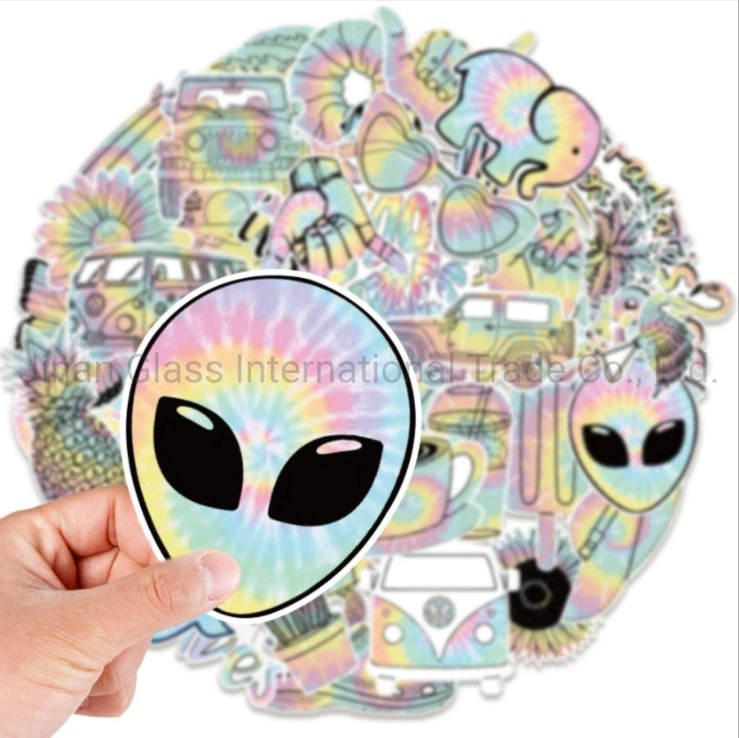 Holographic Laser Pop Cartoon Stickers Notebook Water Cup Helmet Body Decoration Stickers