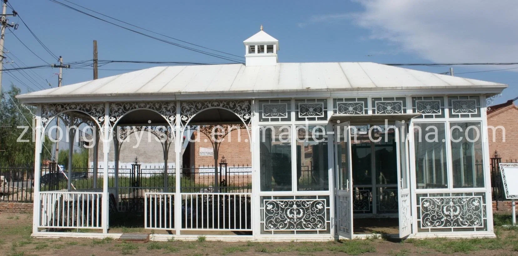 Garden Decoration Iron Greenhouse Conservatory Gazebo