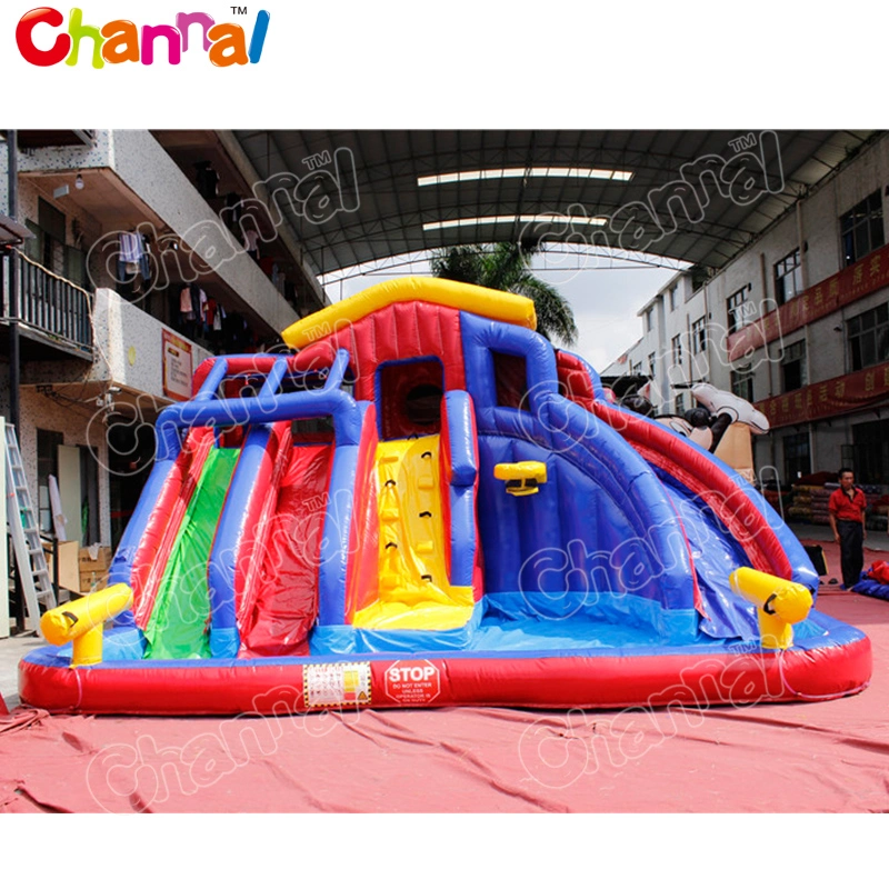 Colorful Backyard Inflatable Water Slide for Kids Chsl367