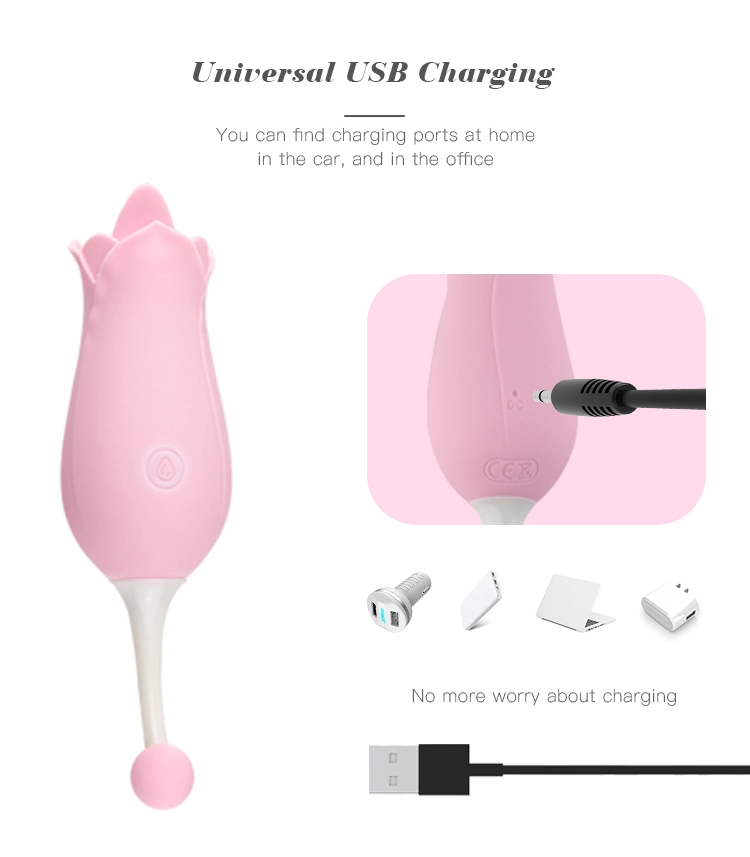 Tongue G Spot Massager Licking Negative Adult Vibrating Roses Sex Toy