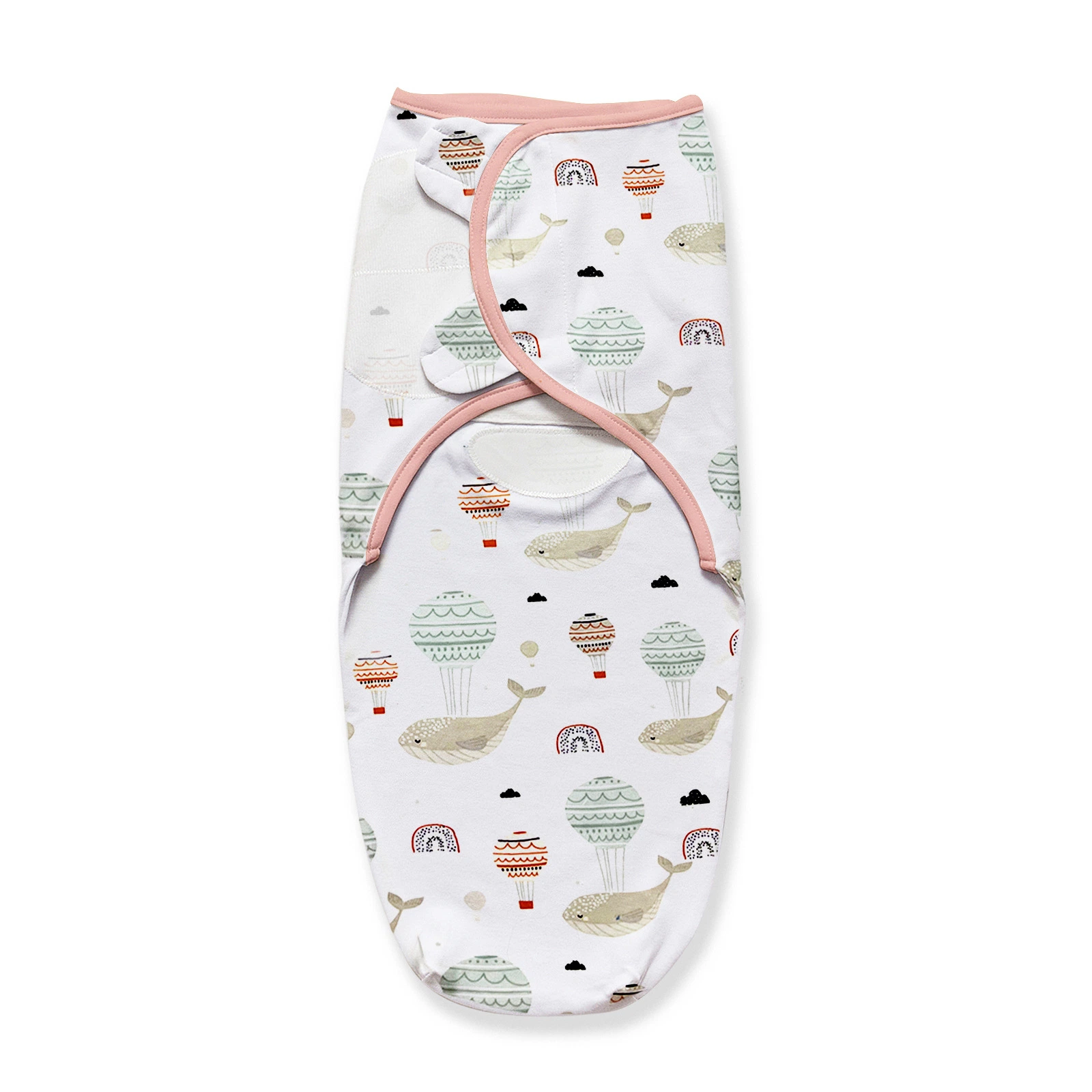 Hot Selling Organic Cotton Unisex Adjustable Infant Baby Swaddle Wrap for New Baby Swaddle