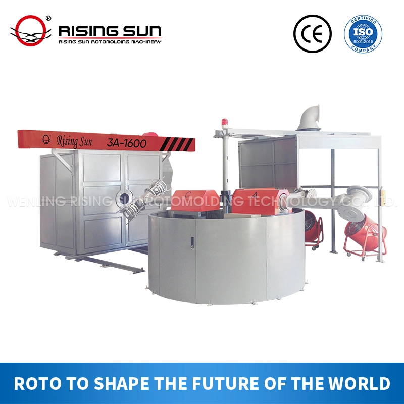 Máquina para hacer Rotomolding carrusel el tráfico de plástico barrera