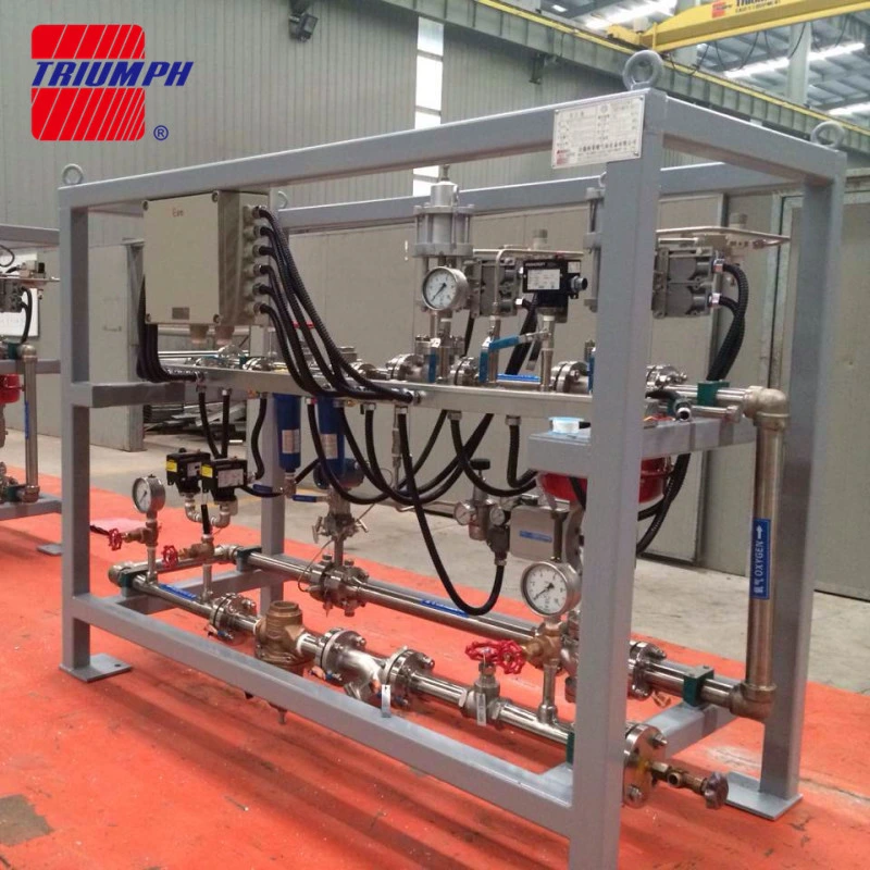 Cryogenic Liquid Gas Filling Station Equipment Mounted Skid for Lox/Lin/Lar/LNG/LPG/Lco2