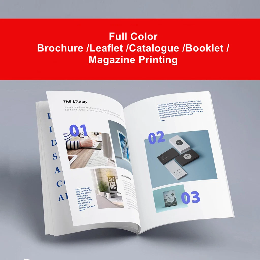 Factory Bespoke Professional Soft/Hard Cover Spiral/Saddle Stitched Binding Instruction/Catalog/Magazine/Brochure/Book/Pamphlets/Notebook/Booklet Printing