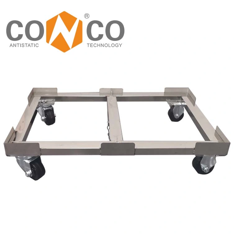 Conco Stainless Steel PCB Magazine Rack Plastic Corner Trolley