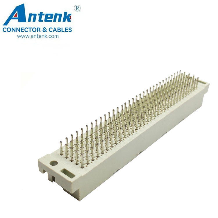 2.54mm 160p Straight DIN 41612 Connector DIP PBT Male Press